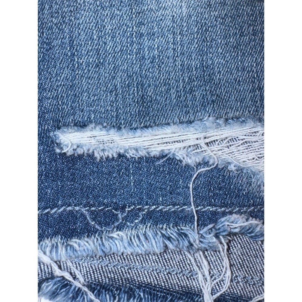 Daytrip Stretchy Refined Lynx Distressed Denim Cut Off Shorts Frayed Hem Size 28 - Picture 10 of 10